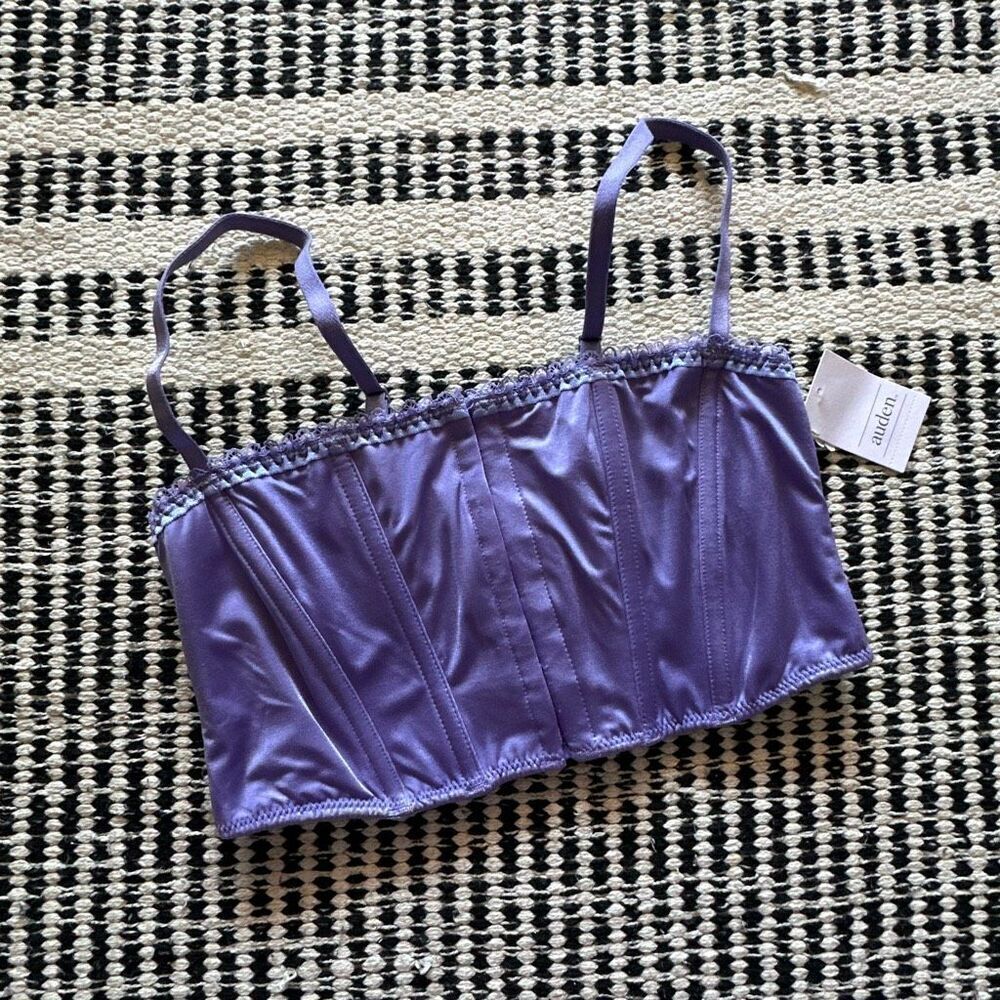 Auden Size Small Light Purple Corset Bra Top NWT